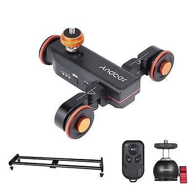   Video Dolly Slider Kit With 3-wheel Auto Dolly Car 3 Speed W5W7 • $237.89