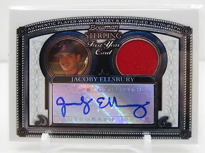 Jacoby Ellsbury 2005 Bowman Sterling Rookie Patch Autograph Auto! Rc! Red Sox! • $77.90
