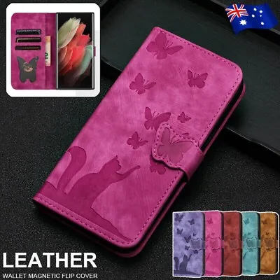 For Samsung S23 FE S22 S21 S20 Ultra Plus S10 S9 Leather Flip Wallet Case Cover • $11.49