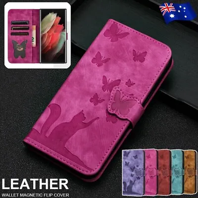 For Samsung S24 S23 FE S22 S21 S20 Ultra Plus S10 Leather Flip Wallet Case Cover • $12.49