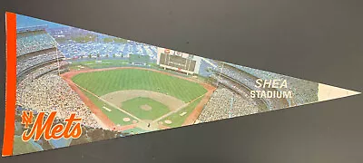 1970's Vintage New York Mets Shea Stadium Full Size Baseball Pennant MLB  • $25