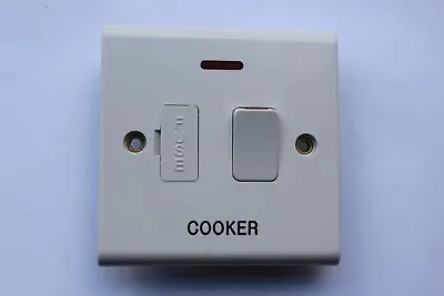 £4.79 • Buy  DETA S1371 Slimline White 13A Switched FCU + Neon Marked  Cooker  