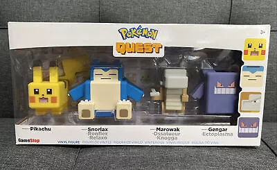 $39.98 • Buy Gamestop Exclusive Pokemon Quest Figure 4 Pack Pikachu Snorlax Marowak Gengar 