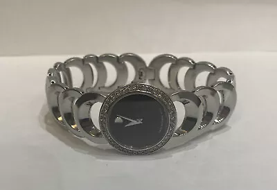 Movado 84 E4 1834 S Wrist Watch 25mm Stainless Steel Diamonds • $590