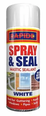 £12.89 • Buy Instant Leak Stop N Seal Spray Mastic Sealant Roof Guttering Pipes Windows White