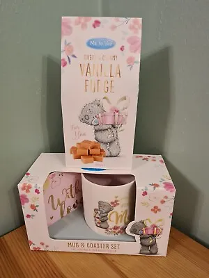 New Gift Set Me To You Tatty Ted Mum Mug Coaster & Fudge Mother's Day Present • £14.99