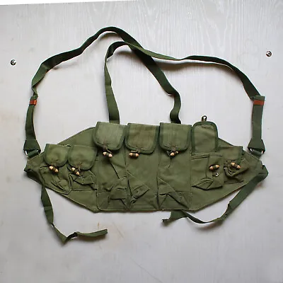 Original Vietanm War Chinese Type 56 Chest Rig Surplus Ammo Bandolier Pouch • $21.84