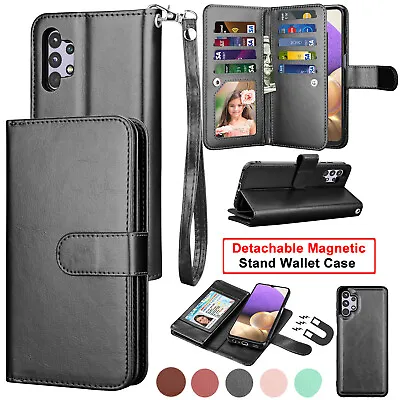 $9.98 • Buy Leather Wallet Phone Case Flip Holder Card Slots Protective Cover For Samsung 