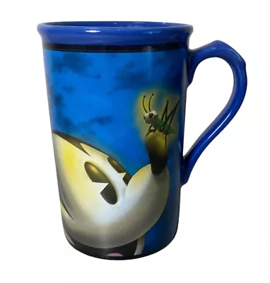 Disney Store Blue Mickey Mouse Cricket Grasshopper On Nose Large Coffee Mug • $10.36