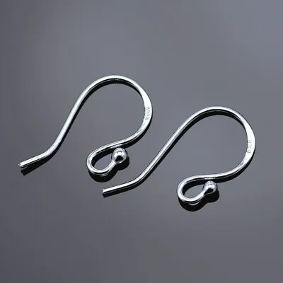 Solid 925 Sterling Silver French Earring Wires Fish Hooks Jewellery Findings  • £3.14