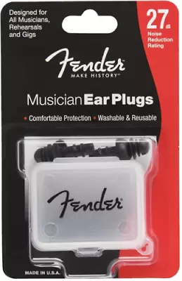 Fender 0990542000 Musician Series Black Ear Plugs • $13.99