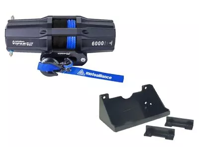 Viper 40 Feet Winch 6000 Lb Blue With Mount For Polaris RZR Turbo S 4 2019-21 • $479.98