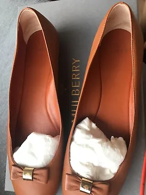 Mulberry Ballerina Shoes 39 Uk6 Oak • £95