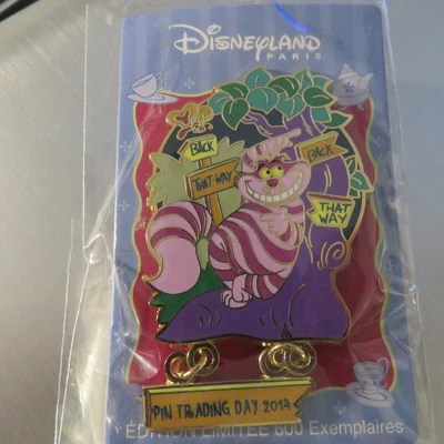 £97.34 • Buy Disney DLRP Paris Cheshire Cat Event Woods Alice In Wonderland Pin