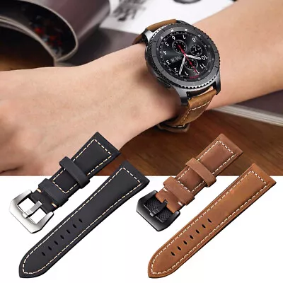 Quickfit Leather Watch Band Strap For Garmin Epix Pro (Gen 2) Fenix 6 7 Solar 5 • £8.98