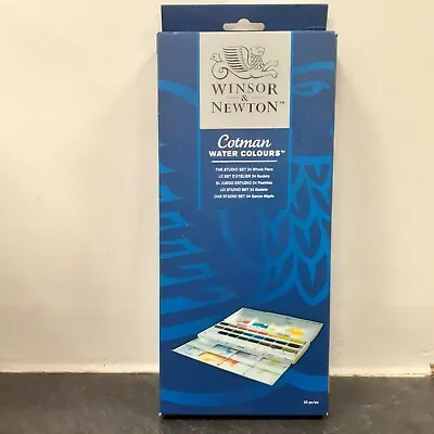 £27.16 • Buy Winsor & Newton Cotman Water Colours The Studio Set 24 Whole Pans 0390084 New