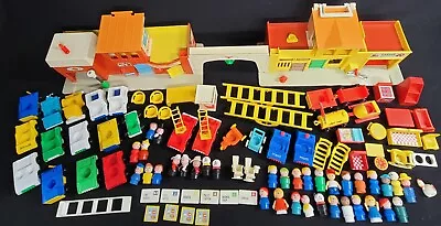 Fisher-Price Little People  6 Businesses On Main Street Vintage Set 102 Pieces • $197.97