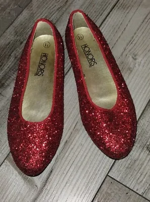 £12.05 • Buy Dorothy Red Glitter Ruby Slippers Youth Size 1.5 By Honors