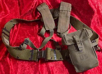 Iraq War Xxl 52 + Lc2 Belt Rig & 1962 Vintage Us Army M14 M21 Sniper Rifle Pouch • $24.99