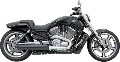 Bassani Black 4  Slip On Exhaust Mufflers 2009-2017 Harley V-rod Muscle VRSCF • $637.95