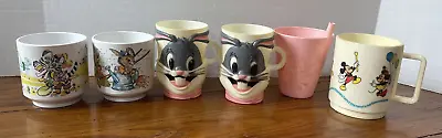 Vintage Mugs Cups Nursery Rhymes Bugs Bunny Disneyland Mickey Minnie Mouse Pluto • $4.99