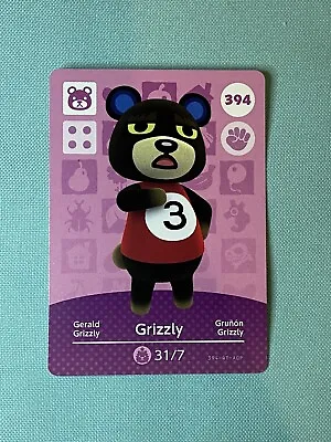 $1.65 • Buy 394 Grizzly - Animal Crossing Amiibo Card Series 4