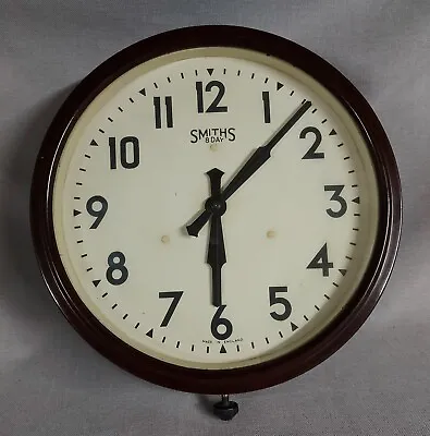 Smiths 8 Day Bakelite 1960s Military-Railway Wall Clock • £150