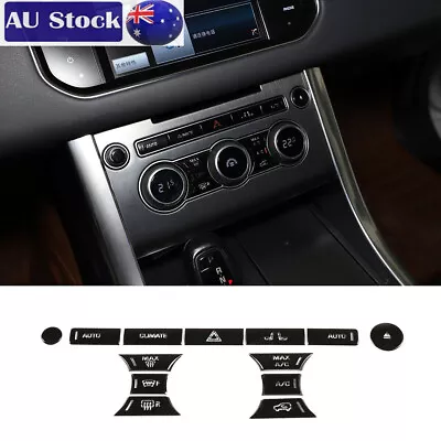 Black Alloy Air Condition Button Stickers Trim For Range Rover Sport Vogue 14-17 • $39.99