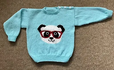 Hand Knitted Children’s Panda Jumper • £18.99