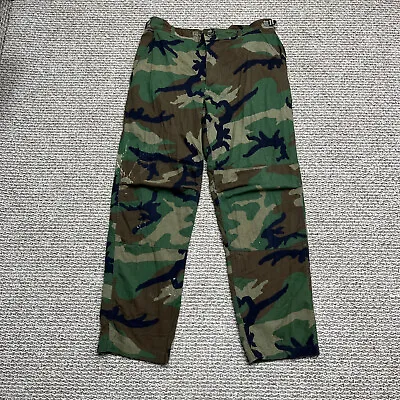 Vintage Camo Cargo Pants Mens Large Woodland M81 BDU Army Military Flaws • $18.97