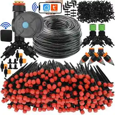 1/4  Hose Garden Mini Drip Irrigation Automatic Sprinkler System Kit • $97.25