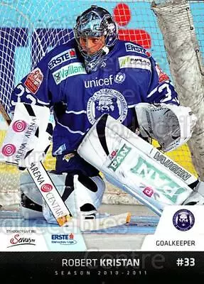 2010-11 Erste Bank Eishockey Liga EBEL #181 Robert Kristan • $1.46