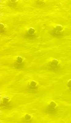 Neon Yellow Ostrich Faux Vinyl Marine Grade UV Resistance Waterproof Fabric • $34