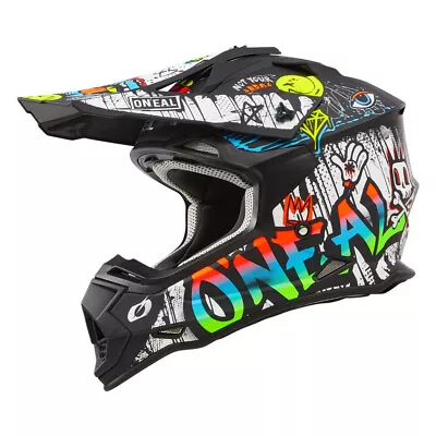 O'Neal 2024 2 Series Rancid Motocross Offroad Helmet - Black/White • $116.99