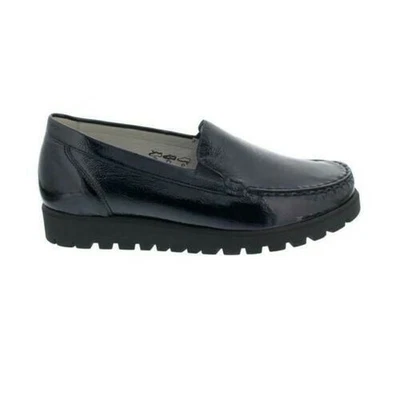 £112.91 • Buy Waldläufer Kegli Moccasin, Taipei (Patent Leather), Notte, Wide K 639001-143-194