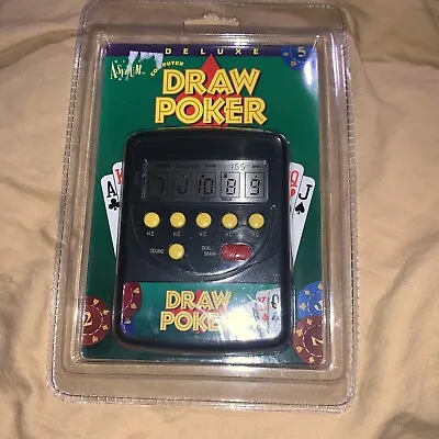 Vintage Waco Deluxe Draw Poker Pocket Electronic Handheld Video Game Sealed • $24.99