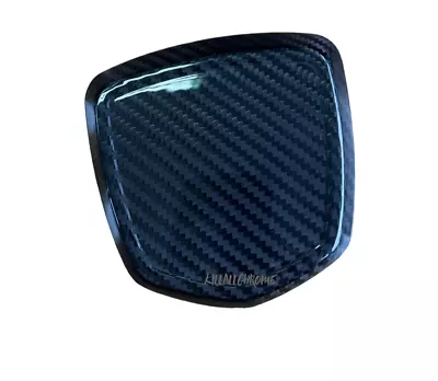 Rear Badge Cover Fiat / 500 / Abarth / 595 - Full Badge Cover - Genuine Carbon • £35