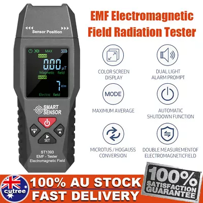 SMART SENSOR EMF Tester LCD Mini Digital Electromagnetic Field Radiation Meter • $31.99