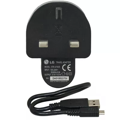 100% Genuine Original LG Mains Wall Charger For LG G4 G3 G2 Nexus 5 4 STA-U14UD • £5.99