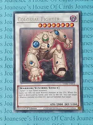 Colossal Fighter VASM-EN054 Rare Yu-Gi-Oh Card 1st Edition New • £0.99