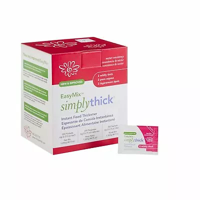 $76.13 • Buy SimplyThick Easy Mix Food & Drink Thickener Unflavored 6 Gram 200 Ct