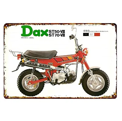 Honda Dax St50 Minibike Motorcycle Metal Poster Tin Sign 20x30cm • $14.90