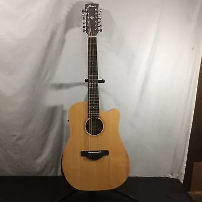 Fair Ibanez AW152CE Artwood Traditional 12-String Acoustic-Electric Guitar Open • $302.39