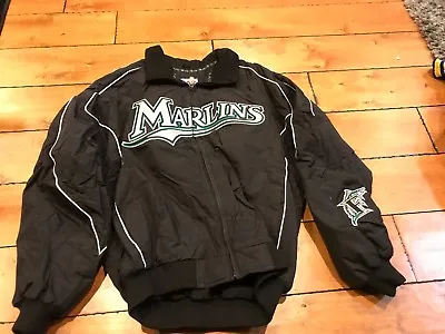 2000'S FLORIDA MARLINS Game Worn Jacket STARTER SIZE XL RARE VINTAGE  • $129
