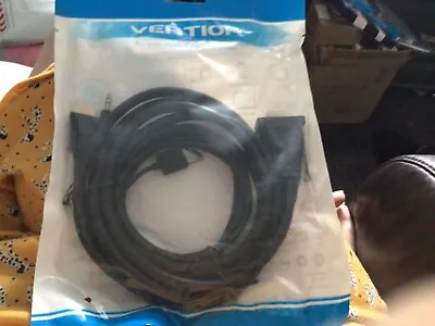 £7.50 • Buy HDMI To VGA Cable With Audio Output & USB Power Supply 2 M Black