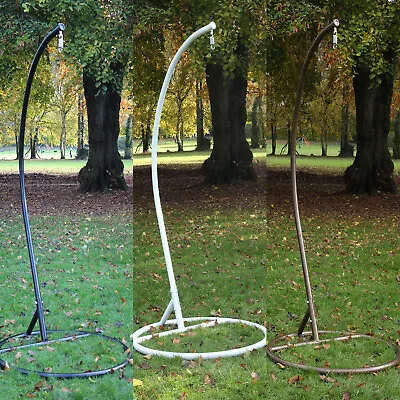 £85 • Buy Swing Hanging Egg Chair Pole Frame With Minor Scratches White Brown Black