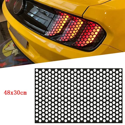 Car Rear Taillight Honeycomb Sticker Exterior Taillight Bulb Cover Accessories • $7.69