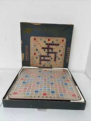 Vintage 1977 Scrabble Deluxe Edition Selchow & Righter Crossword Game Complete • $39.99