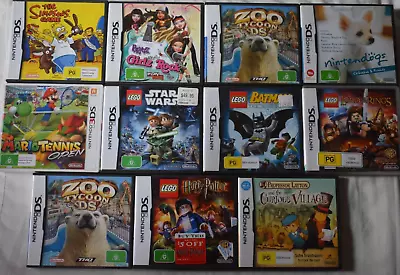 Nintendo Ds - Game Cases & Manuals Bundle X 11 - Lego Star Wars The Simpsons No • $49.90