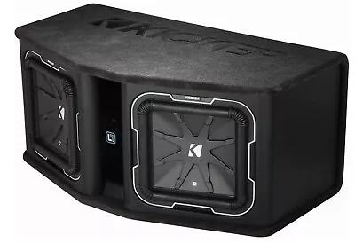 KICKER 41DL7122 Dual 12  Q-Series L7 Subwoofers + Enclosure • $1049